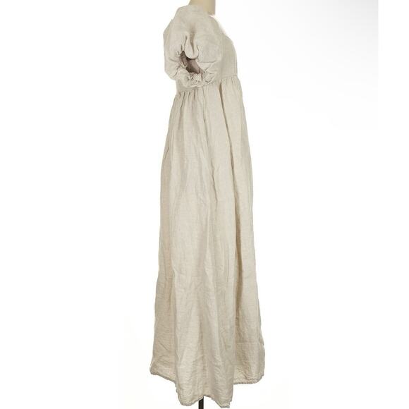 Women’s Solai French Riviera Maxi Long Dress Size Medium Linen - Picture 3 of 6